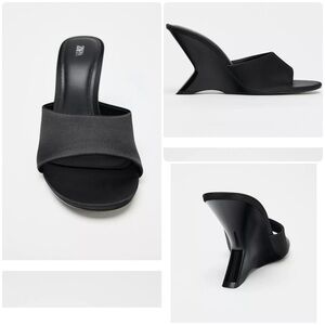 Zara Black Mules Sleek Comfortable Design